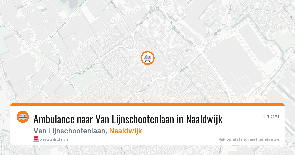 Ambulance naar Van Lijnschootenlaan in Naaldwijk — 29 jan 2026