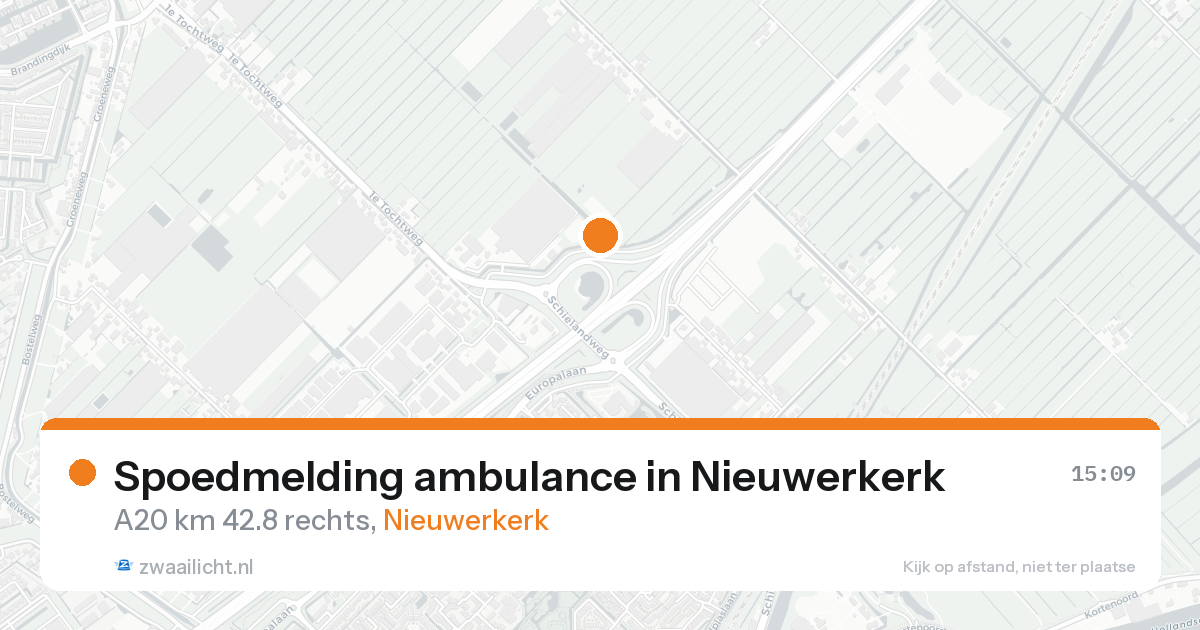 Spoedmelding ambulance in Nieuwerkerk — 22 aug 2026