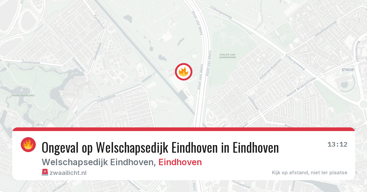 Ongeval op Welschapsedijk Eindhoven in Eindhoven — 5 jul 2026