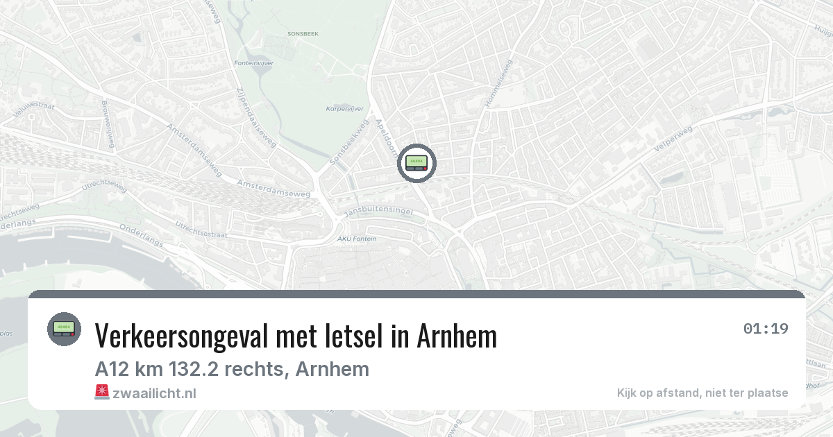 Verkeersongeval met letsel in Arnhem — 5 jun 2026