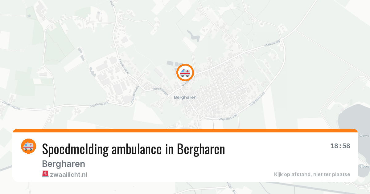 Spoedmelding ambulance in Bergharen — 23 jun 2026