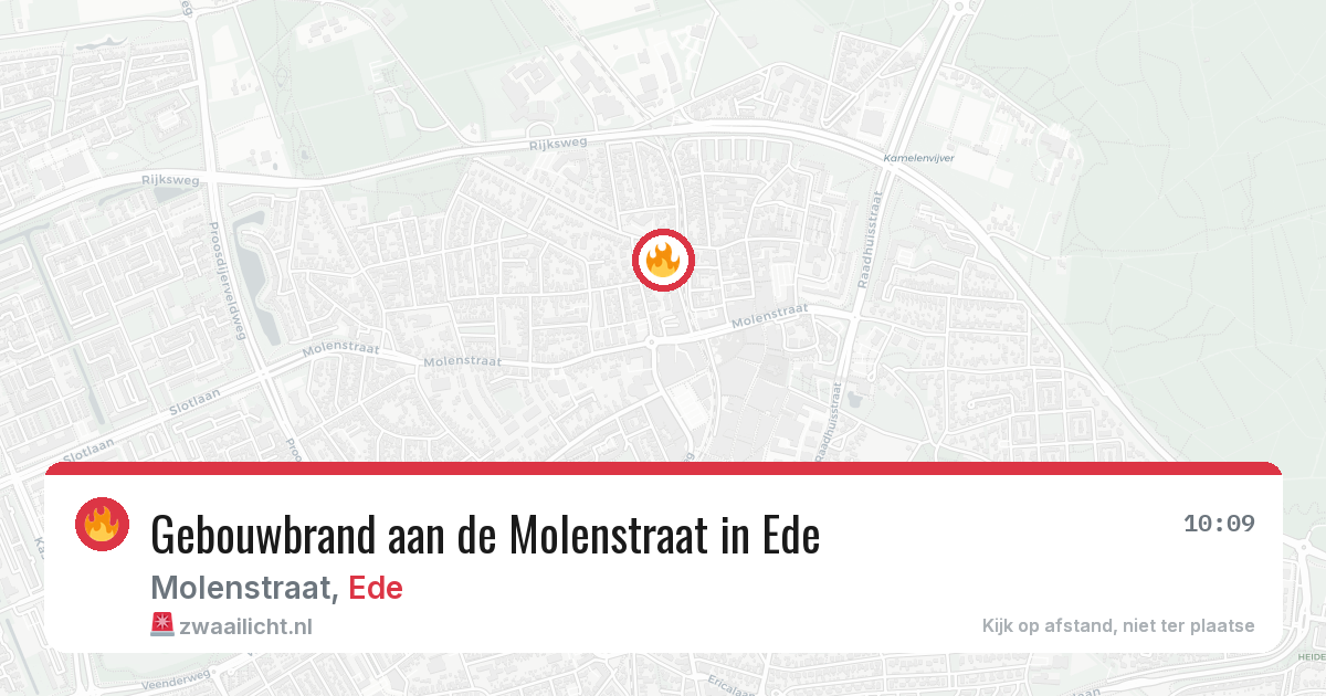 Gebouwbrand aan de Molenstraat in Ede — 23 feb 2026