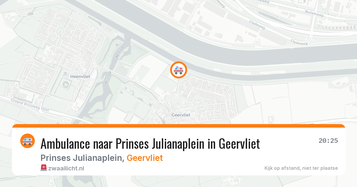 Ambulance naar Prinses Julianaplein in Geervliet — 19 jun 2026