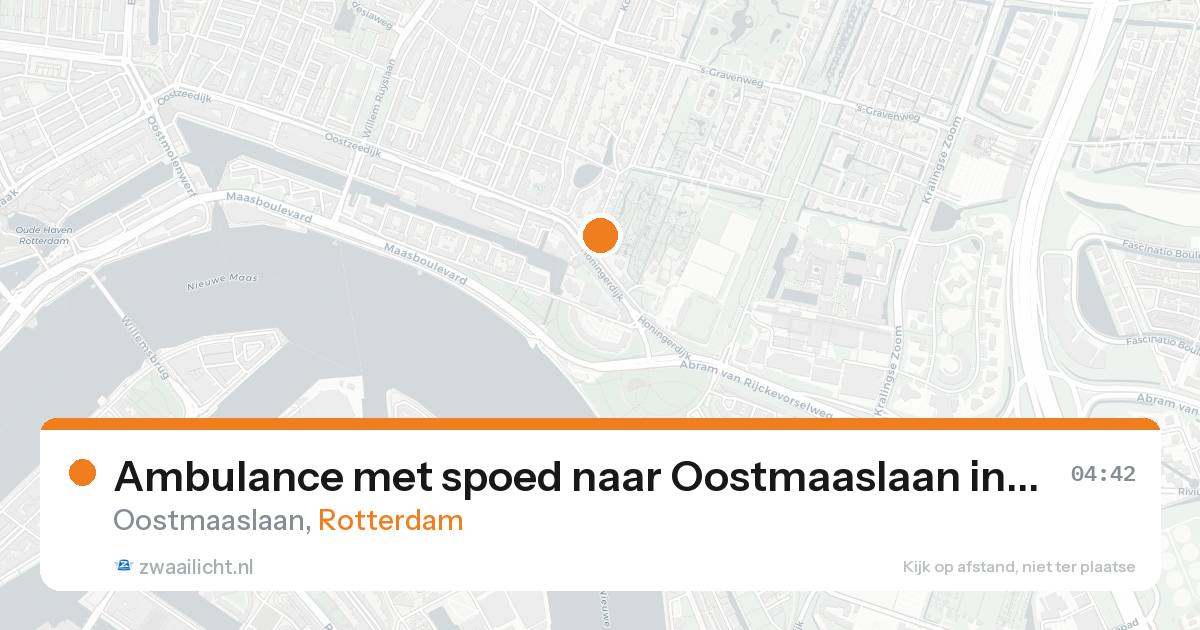 Ambulance met spoed naar Oostmaaslaan in Rotterdam — 2 jul 2026