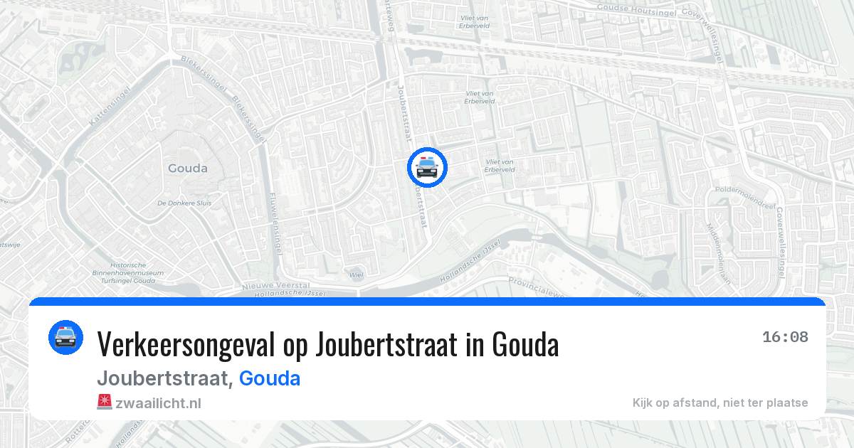 Verkeersongeval op Joubertstraat in Gouda — 11 mei 2026