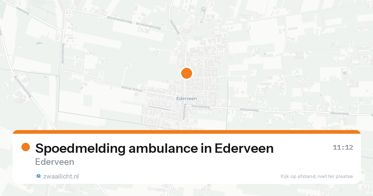 Spoedmelding ambulance in Ederveen — 8 aug 2026
