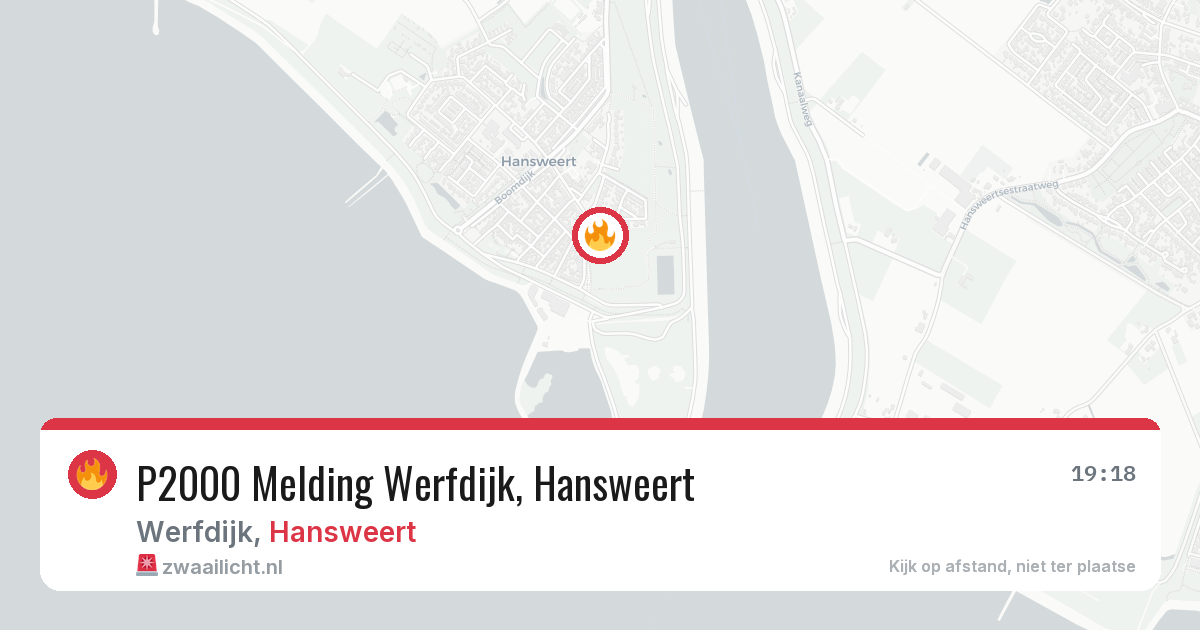 P2000 Melding Werfdijk, Hansweert — 6 mrt 2026