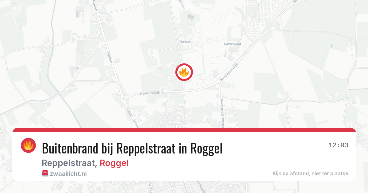 Buitenbrand bij Reppelstraat in Roggel — 4 aug 2026