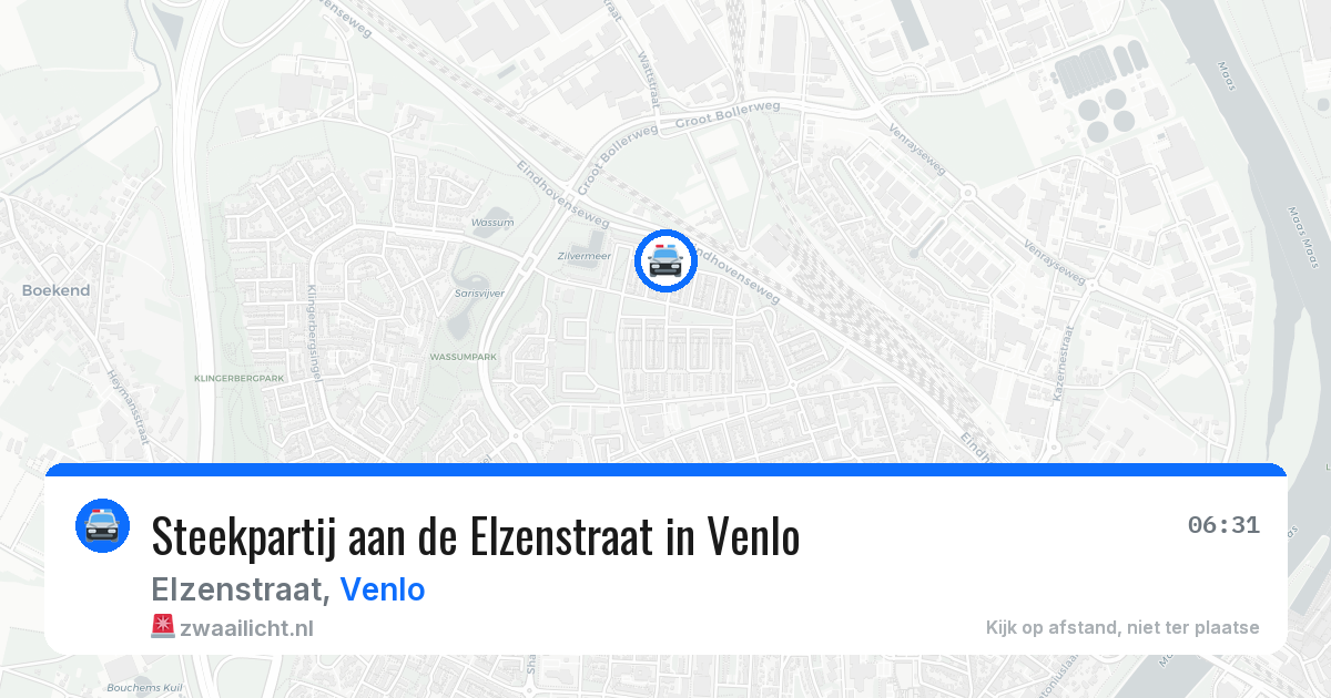 Steekpartij aan de Elzenstraat in Venlo — 20 apr 2026