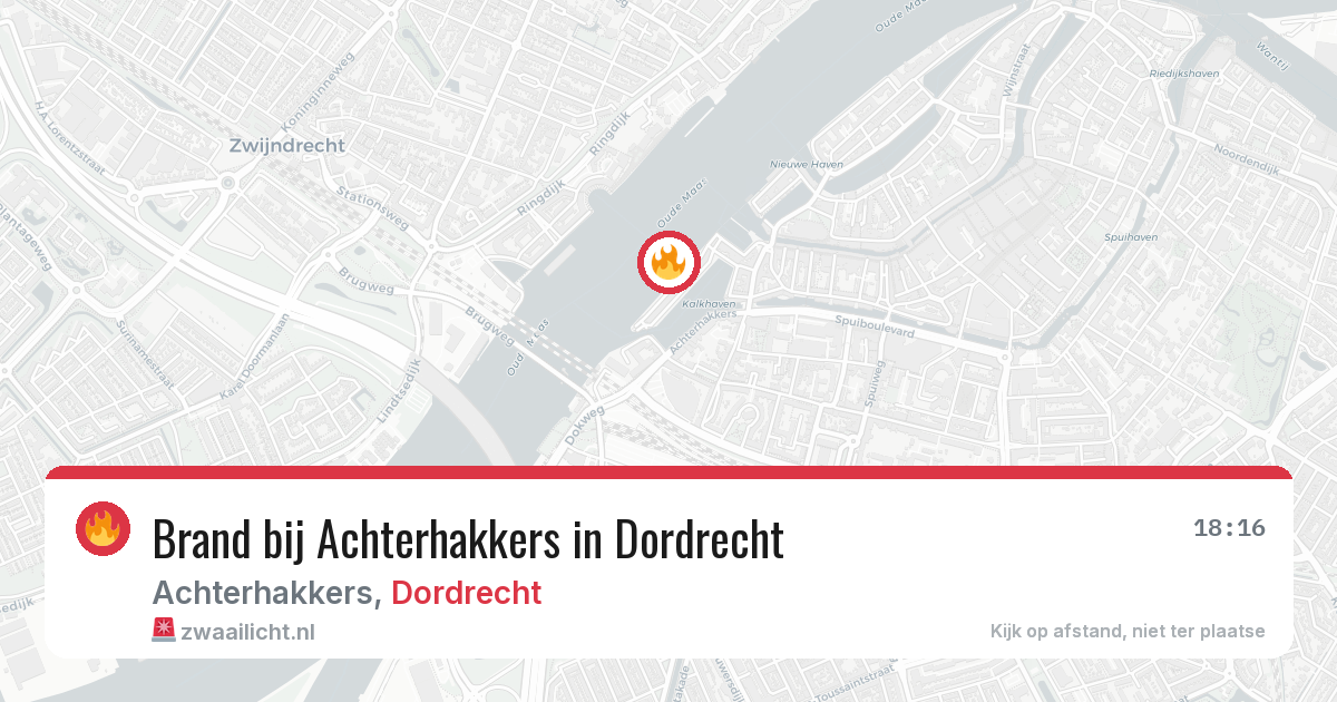 Brand bij Achterhakkers in Dordrecht — 4 apr 2026