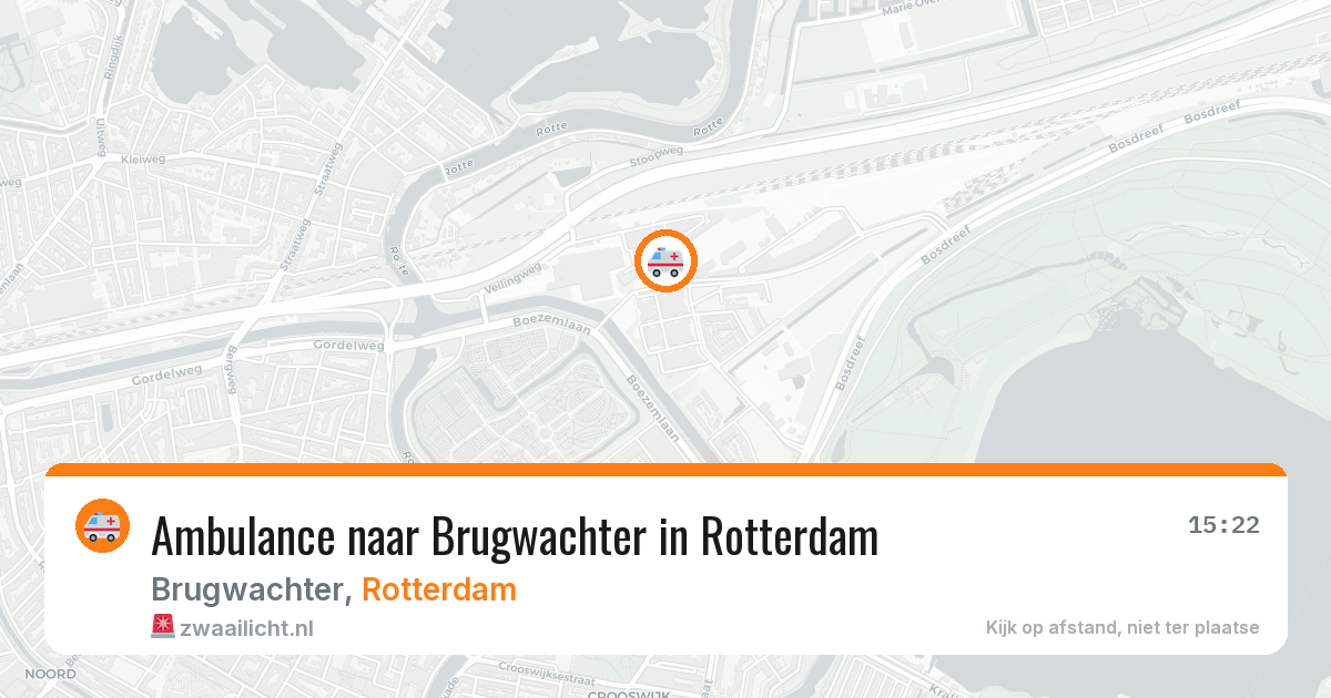 Ambulance naar Brugwachter in Rotterdam — 30 jun 2026
