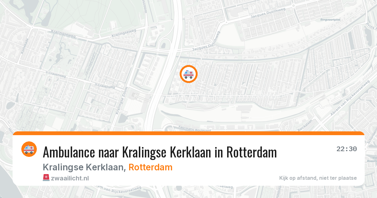 Ambulance naar Kralingse Kerklaan in Rotterdam — 10 jul 2026