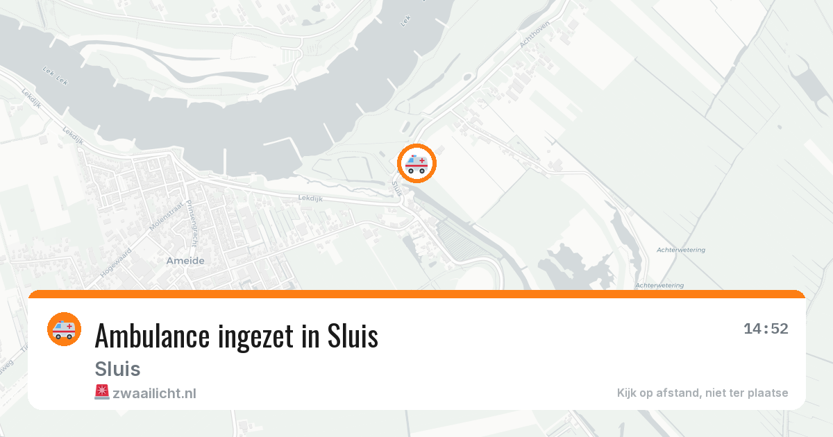 Ambulance ingezet in Sluis — 31 jul 2026
