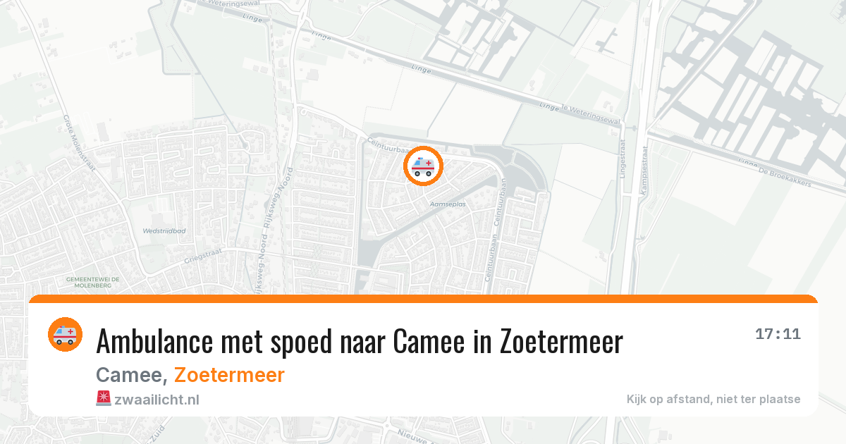 Ambulance met spoed naar Camee in Zoetermeer — 29 jan 2026