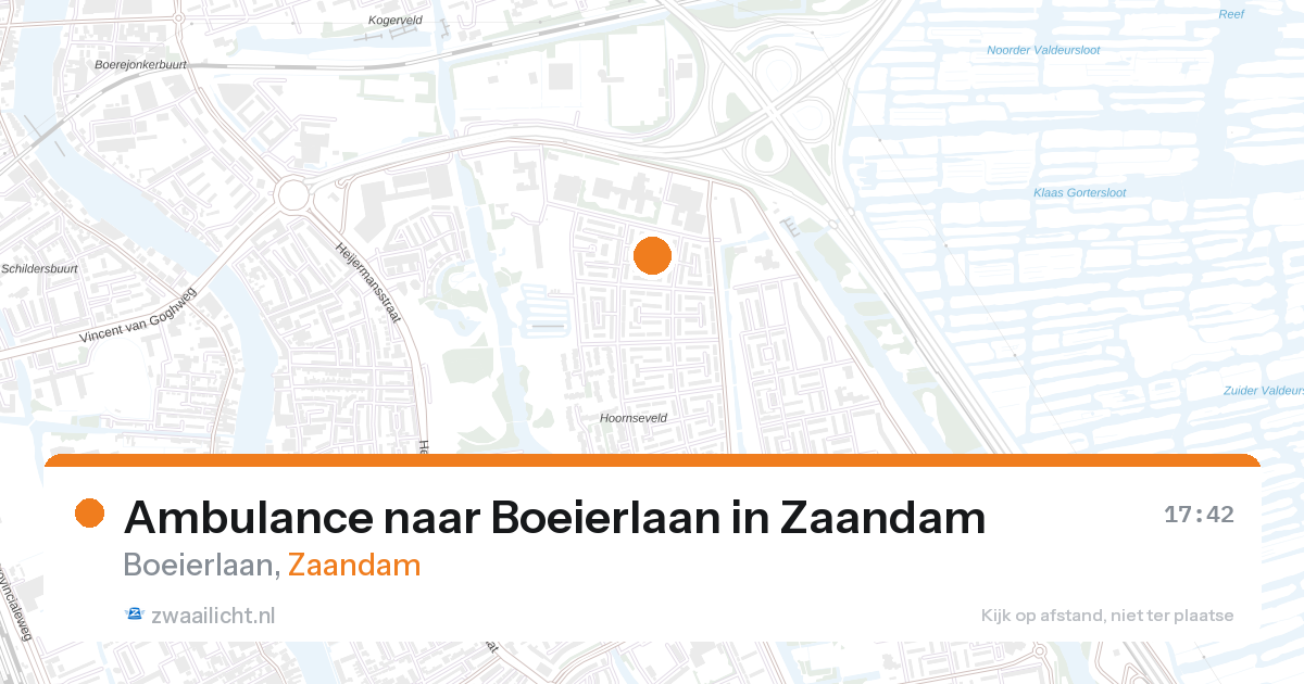 Ambulance naar Boeierlaan in Zaandam — 27 aug 2026