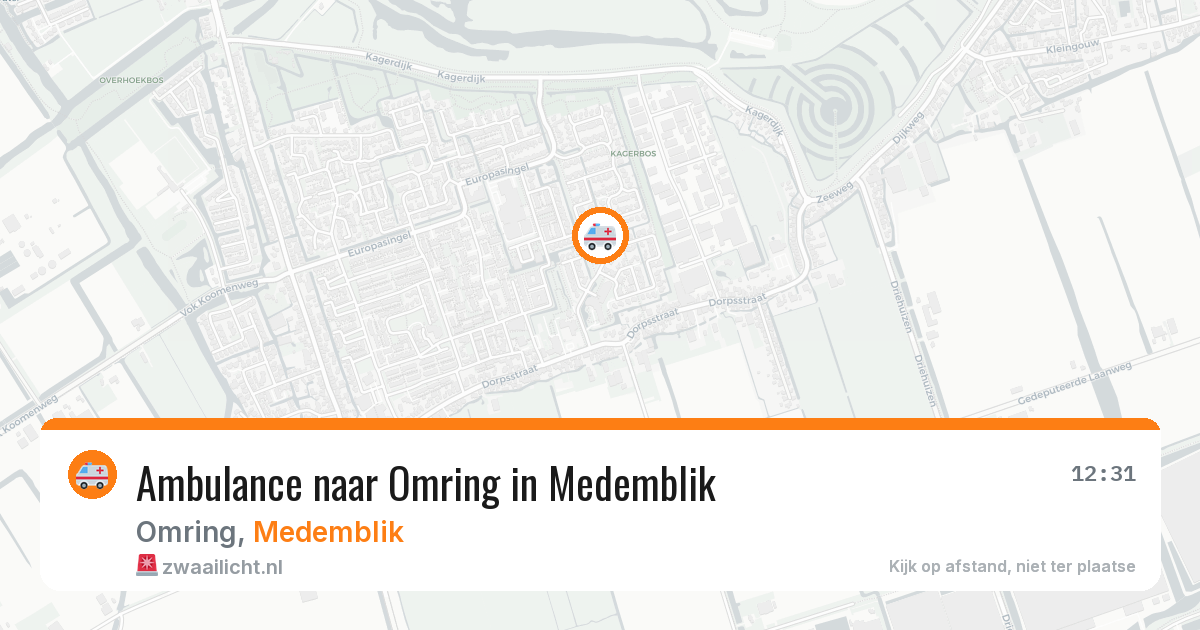 Ambulance naar Omring in Medemblik — 28 mei 2026