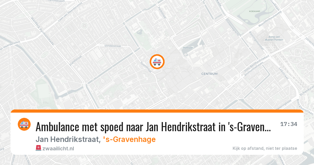 Ambulance met spoed naar Jan Hendrikstraat in 's-Gravenhage — 15 jul 2026