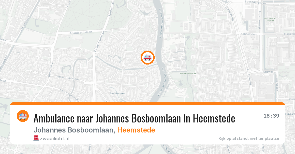 Ambulance naar Johannes Bosboomlaan in Heemstede — 1 apr 2026
