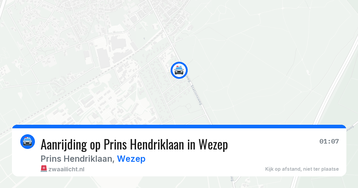 Aanrijding op Prins Hendriklaan in Wezep — 2 apr 2026
