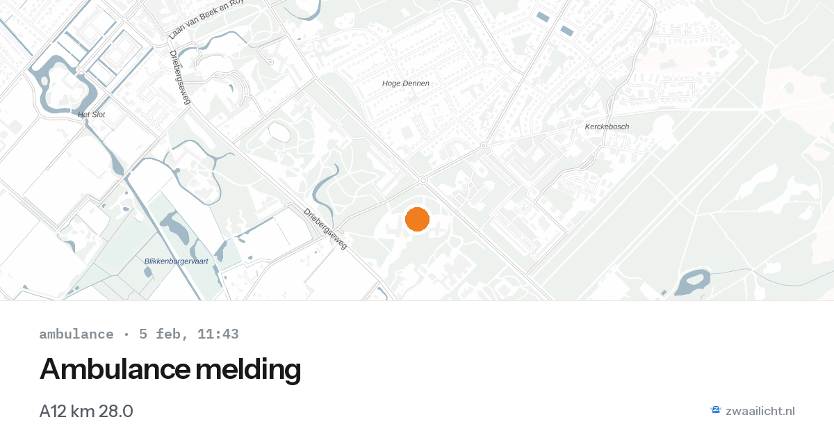 Ambulance melding — 5 feb 2026