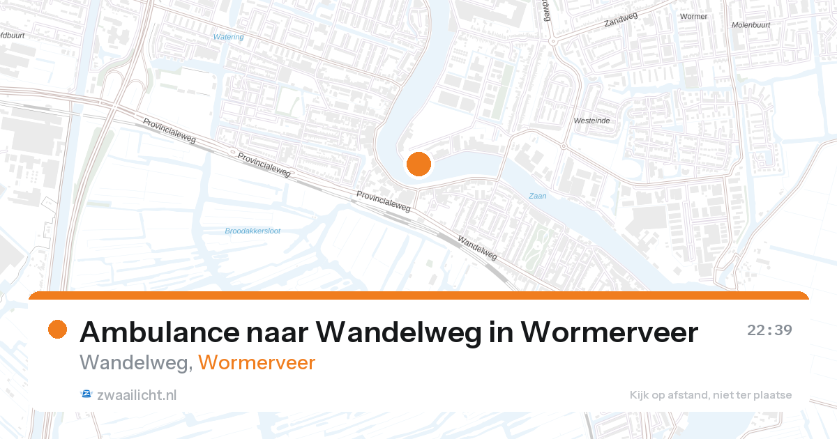 Ambulance naar Wandelweg in Wormerveer — 15 jun 2026