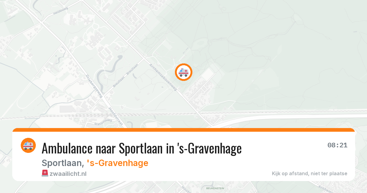 Ambulance naar Sportlaan in 's-Gravenhage — 17 mrt 2026