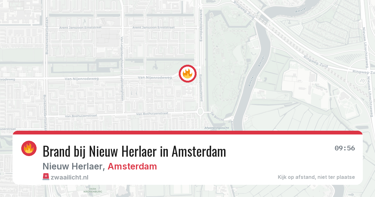 Brand bij Nieuw Herlaer in Amsterdam — 2 jun 2026