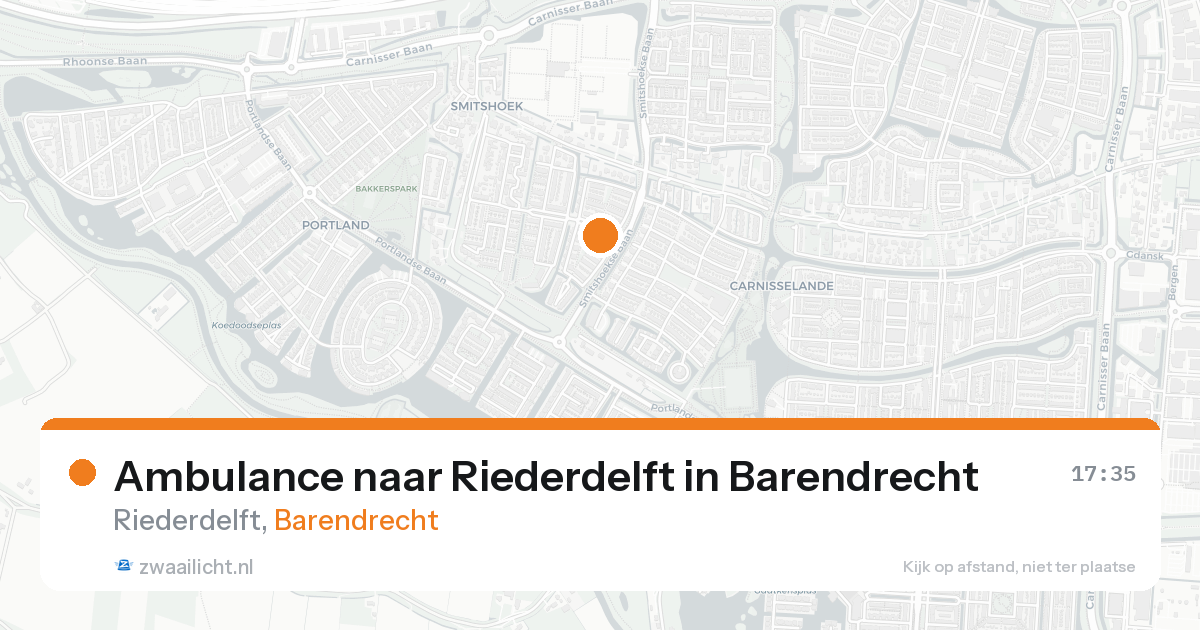 Ambulance naar Riederdelft in Barendrecht — 11 jul 2026