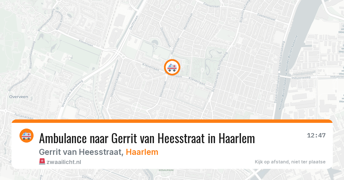 Ambulance naar Gerrit van Heesstraat in Haarlem — 12 mei 2026