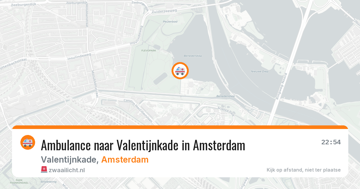Ambulance naar Valentijnkade in Amsterdam — 18 mrt 2026