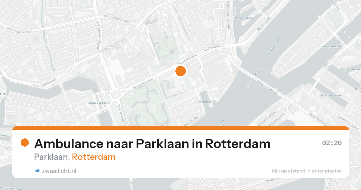 Ambulance naar Parklaan in Rotterdam — 22 aug 2026