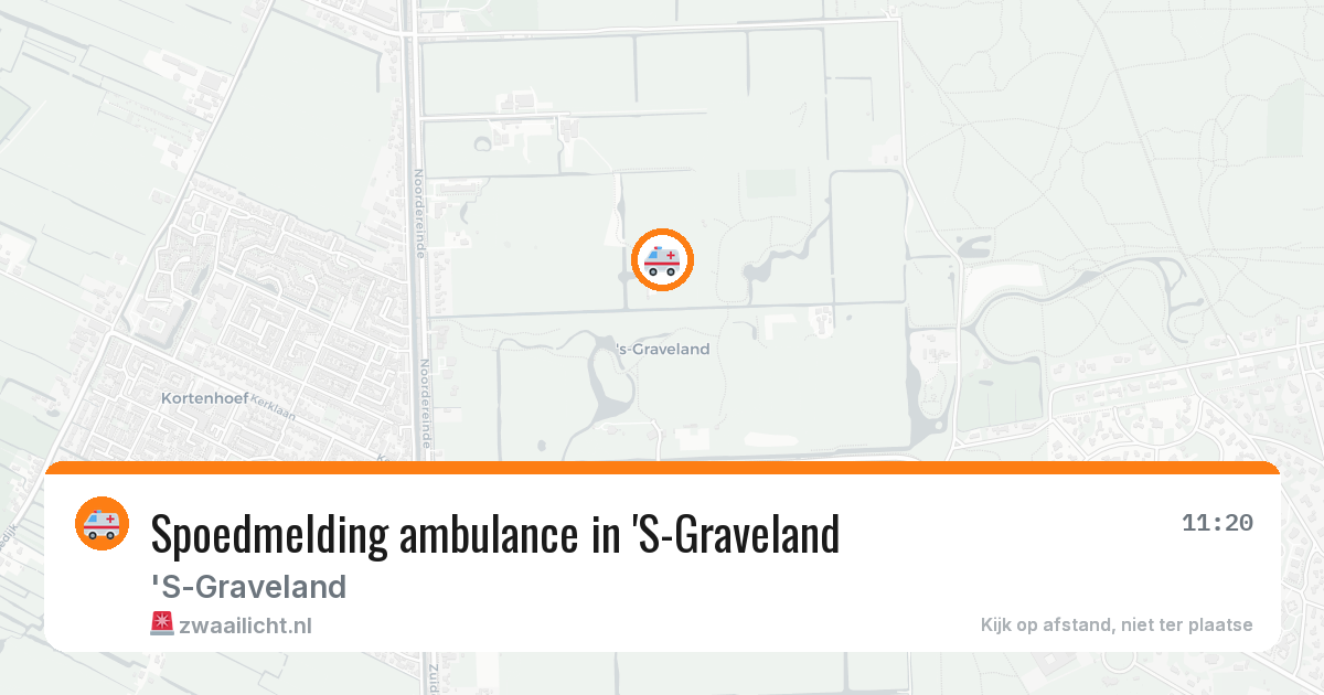 Spoedmelding ambulance in 'S-Graveland — 15 jun 2026