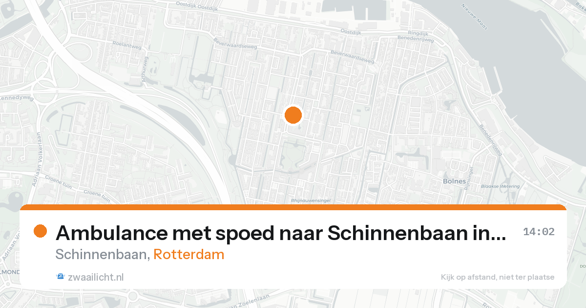 Ambulance met spoed naar Schinnenbaan in Rotterdam — 4 jul 2026