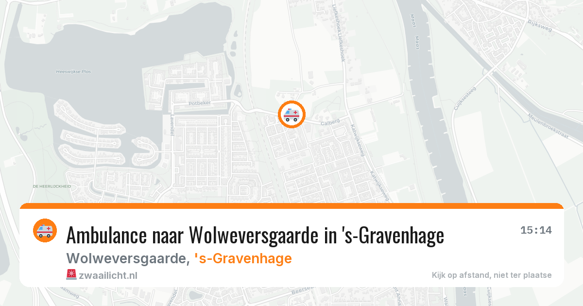 Ambulance naar Wolweversgaarde in 's-Gravenhage — 30 mrt 2026