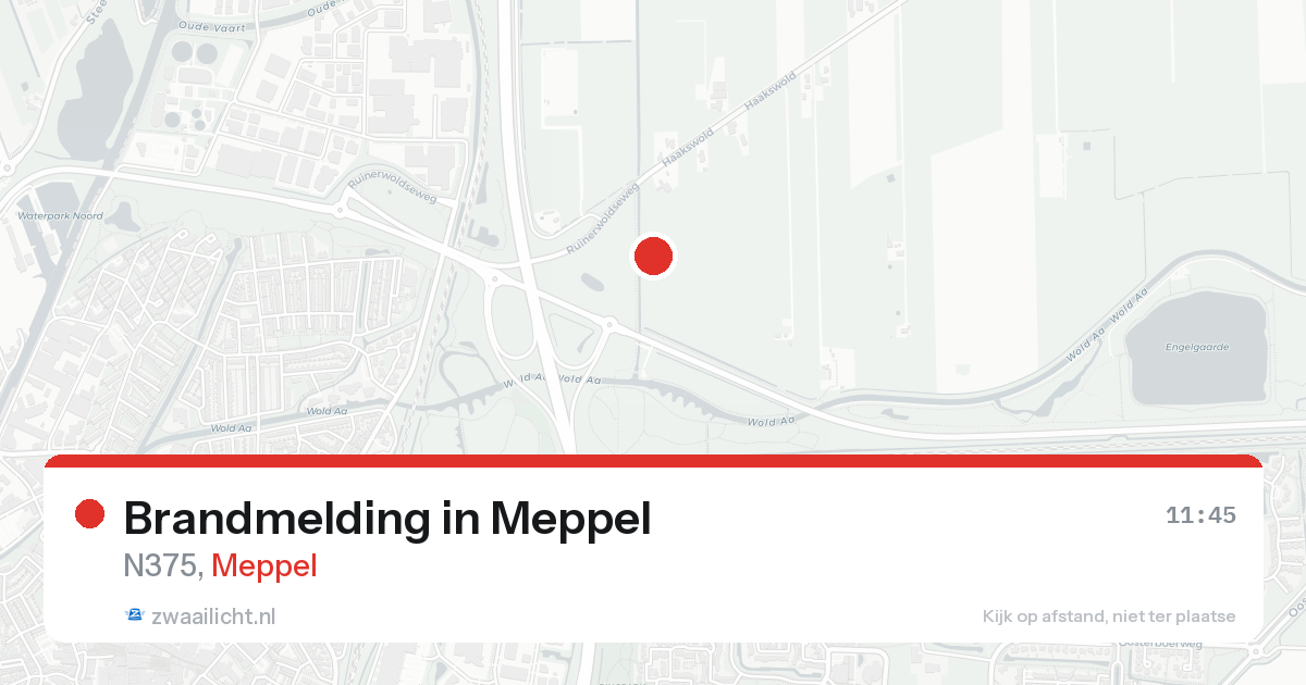 Brandmelding in Meppel — 13 aug 2026