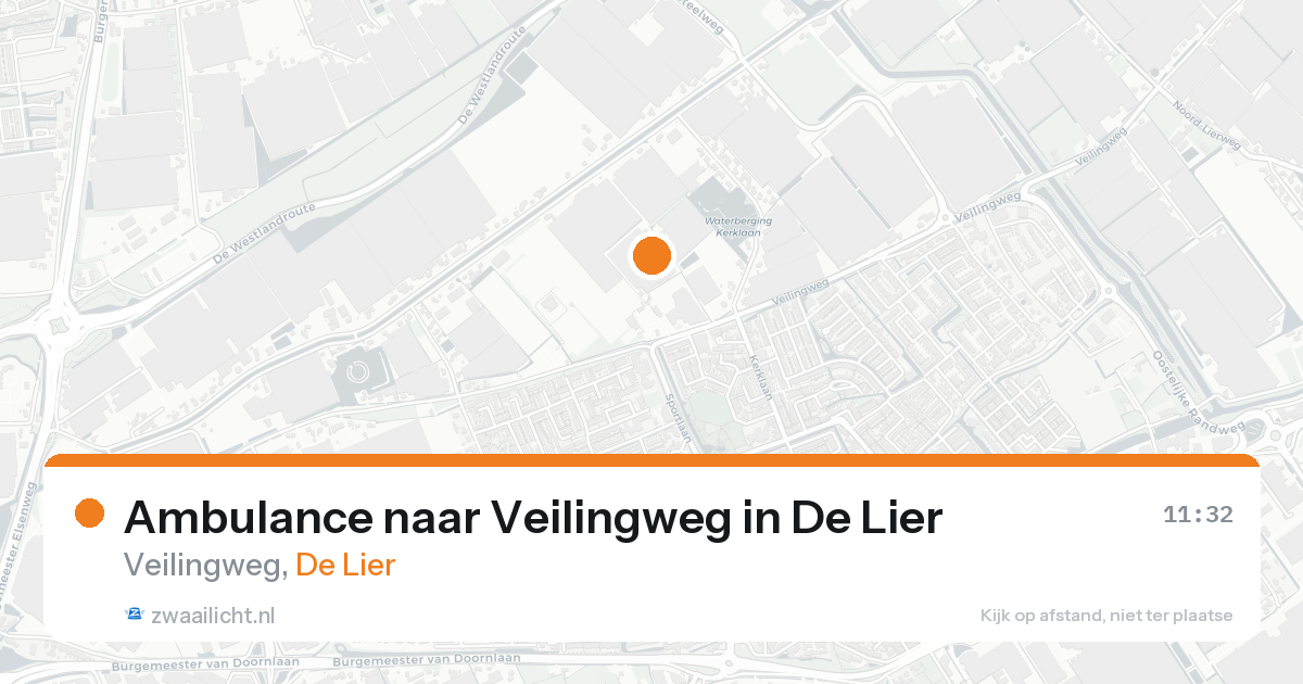 Ambulance naar Veilingweg in De Lier — 19 aug 2026