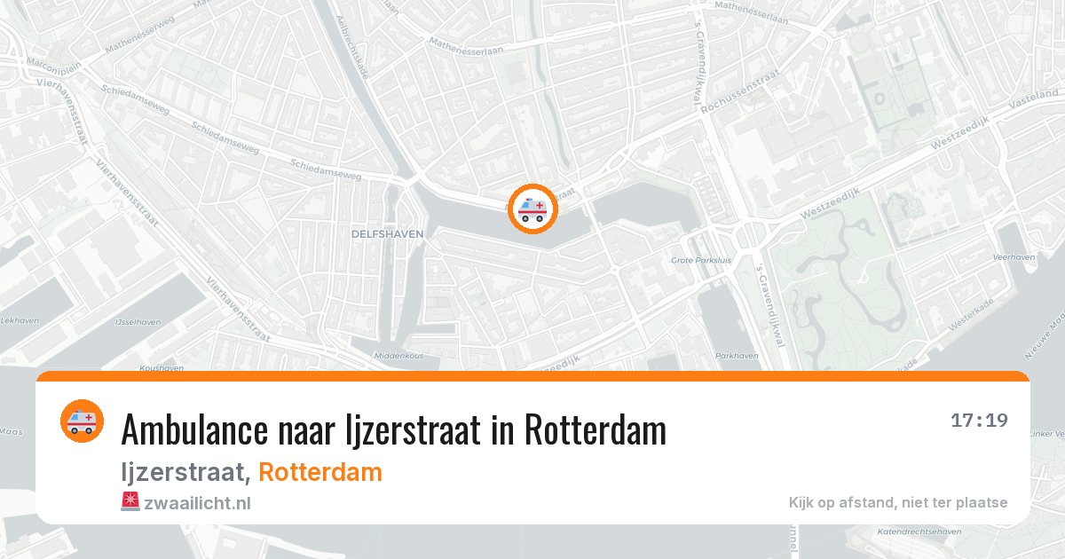 Ambulance naar Ijzerstraat in Rotterdam — 2 aug 2026