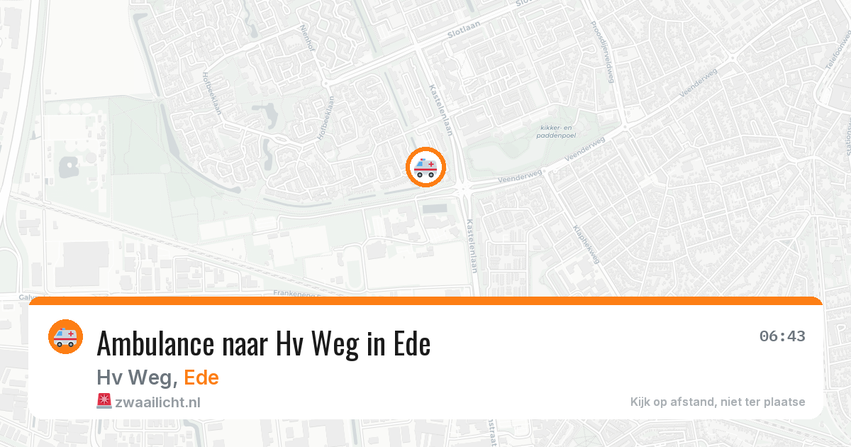 Ambulance naar Hv Weg in Ede — 9 apr 2026