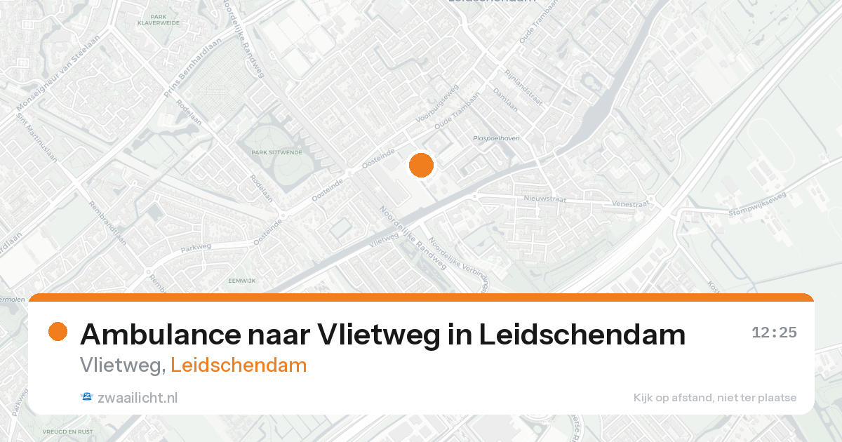 Ambulance naar Vlietweg in Leidschendam — 21 aug 2026