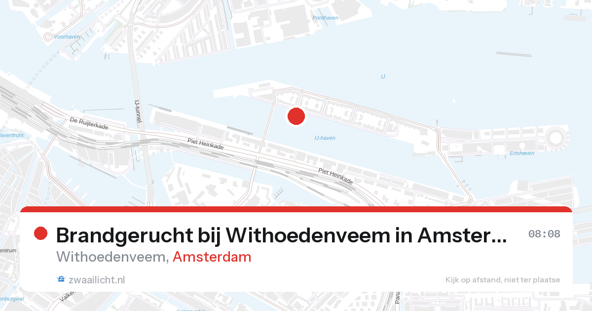 Brandgerucht bij Withoedenveem in Amsterdam — 25 jun 2026