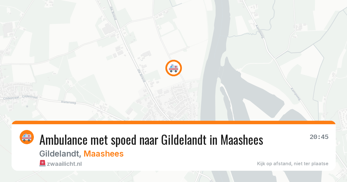 Ambulance met spoed naar Gildelandt in Maashees — 5 jul 2026