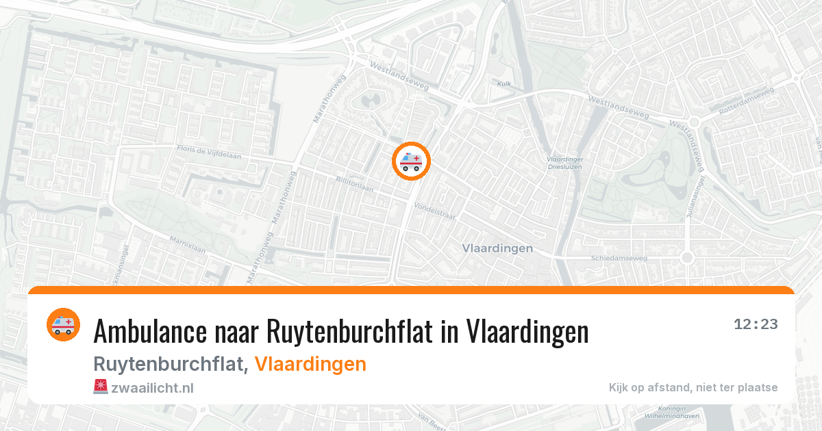 Ambulance naar Ruytenburchflat in Vlaardingen — 22 apr 2026