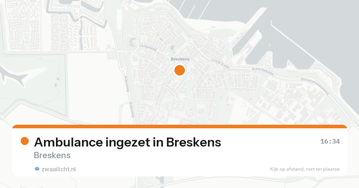 Ambulance ingezet in Breskens — 16 aug 2026