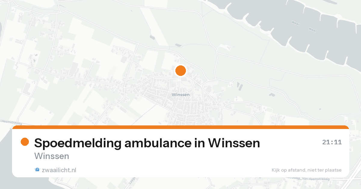 Spoedmelding ambulance in Winssen — 30 jan 2026