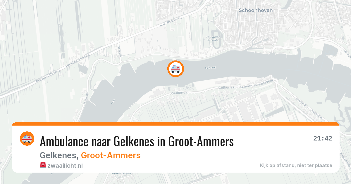 Ambulance naar Gelkenes in Groot-Ammers — 15 jun 2026
