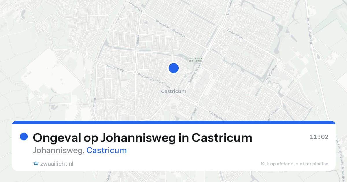 Ongeval op Johannisweg in Castricum — 26 mei 2026