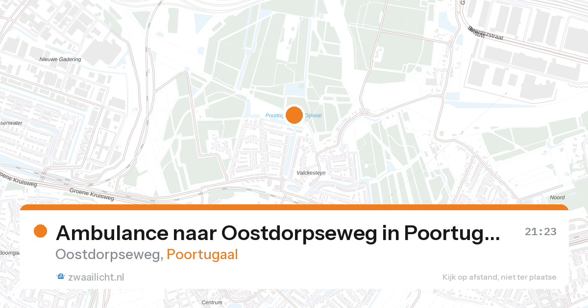 Ambulance naar Oostdorpseweg in Poortugaal — 26 aug 2026