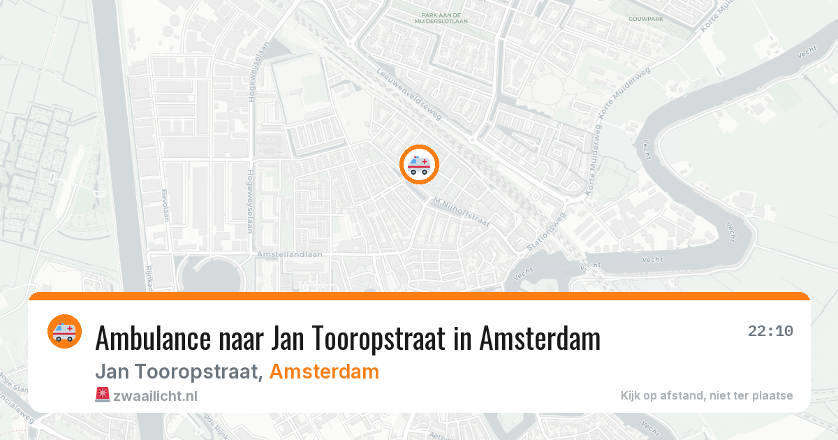 Ambulance naar Jan Tooropstraat in Amsterdam — 7 mrt 2026