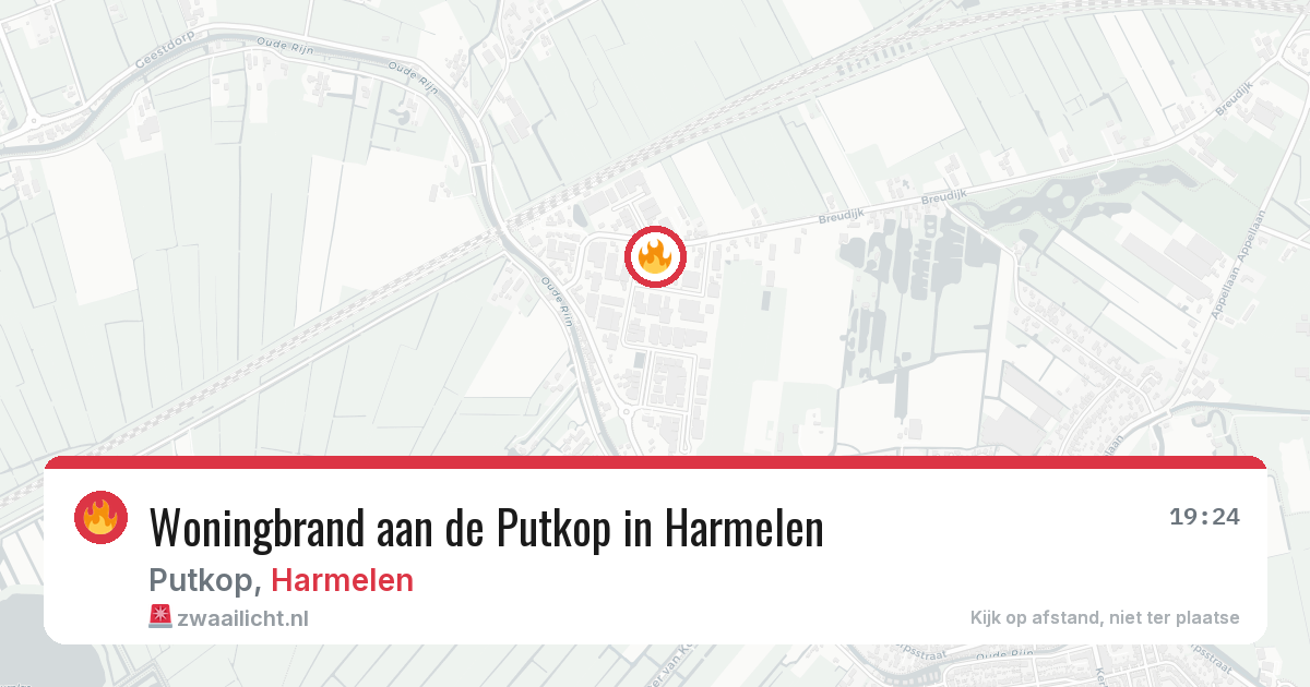 Woningbrand aan de Putkop in Harmelen — 29 jan 2026