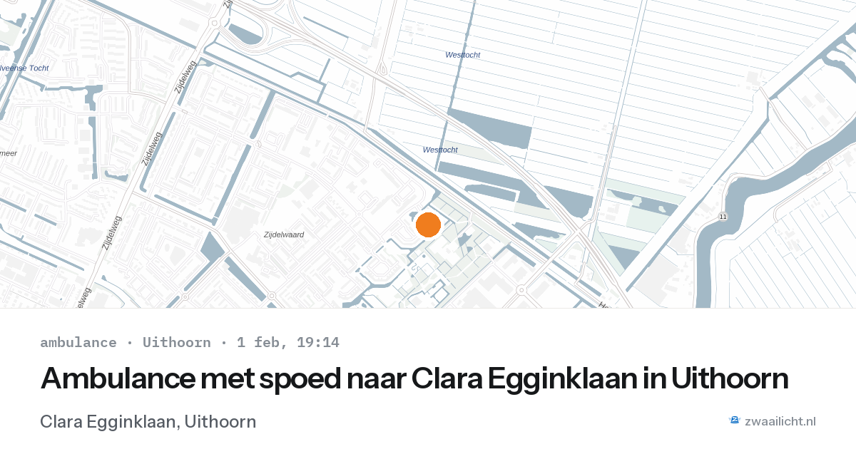 Ambulance met spoed naar Clara Egginklaan in Uithoorn — 1 feb 2026